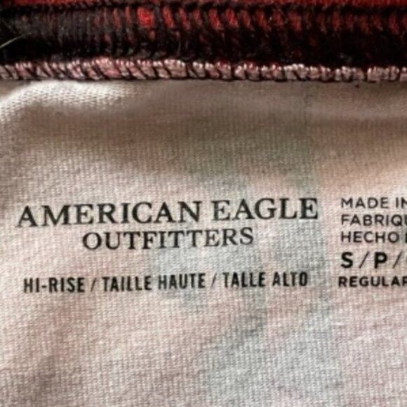 American Eagle Outfitters Aztec Red/Green Hi-Rise Leggings Women's Size Small - Picture 6 of 6
